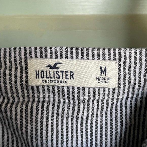 HOLLISTER Black/white Stripe Mini Sundress Sz Medium - Picture 2 of 10